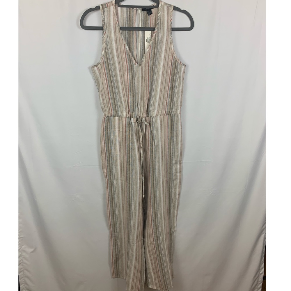 Anthropologie DREW Brown Combo Striped Jum…